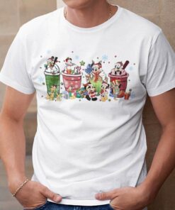 Latte Warm Cozy Coffee Christmas T-shirt Disney