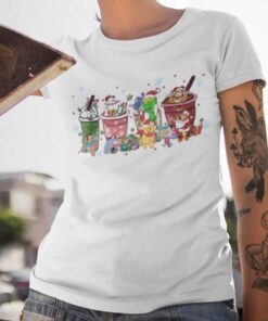 Latte Warm Cozy Coffee Christmas T-shirt Winnie The Pooh