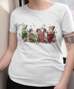 Latte Warm Cozy Seven Dwarf Coffee Christmas T-shirt Disney