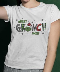 Leopard Merry Grinchmas Christmas T-shirt