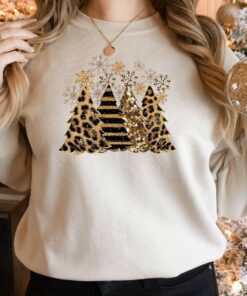 Leopard Plaid Christmas Trees Griswold Sweatshirt Unique Christmas Gift