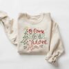 Let Us Adore Him Christmas Tree Sweatshirt