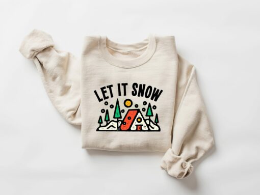 Let it Snow Snowman Small Town Sweatshirt