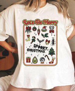 Let’s Be Merry Spooky Christmas T-ShirtJolliest Bunch Of Chipmunks Christmas T-Shirt Chip n’ Dale