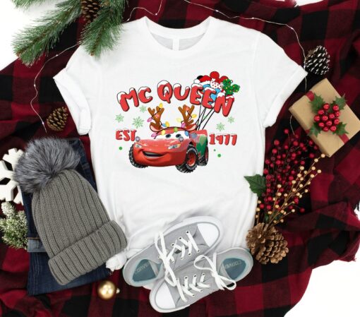 Lightning Cute McQueen Disneyland Cars Christmas Sweatshirt