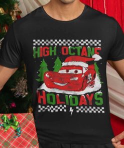 Lightning McQueen High Octane Holidays Christmas T-Shirt Cars Lightning McQueen High Octane Holidays Christmas T-Shirt Cars