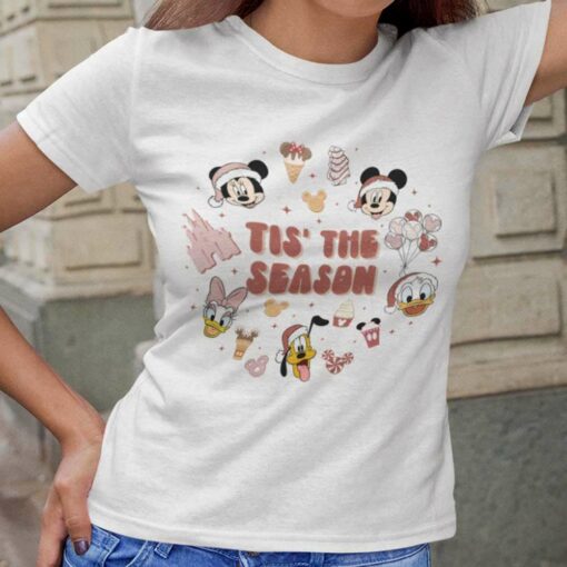 Little Things Tis’ the Season Mickey and Friends Christmas T-Shirt Disney