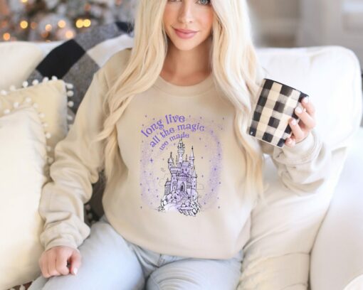 Long Live All The Magic We Made Seatshirt Retro Disney Magic Castle Sweatshirt Lovely Unique Gift