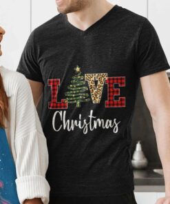 Love Leopard Tree Christmas T-shirt Love Leopard Tree Christmas T-shirt