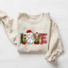 Love Snowman Christmas Lights Cute Sweatshirt