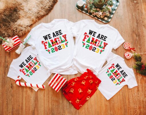 Lovely We Are Family 2023 Christmas Crew Sweatshirt