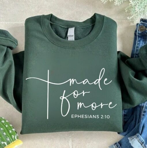 Made For More Jesus Christmas Sweatshirt For Christian