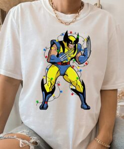 Marvel X-Men Wolverine Holiday Christmas Lights Cool Sweatshirt Unique Xmas Gift