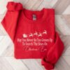 May You Never Be Too Grown Up To Search The Skies On Christmas Eve Sweatshirt Cute Unique Xmas Gift