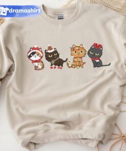 Meowy Xmas Light Christmas Sweatshirt