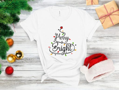 Merry And Bright Bling Lights Christmas Lovely Unique Xmas Gift