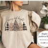 Merry And Bright Christmas Gift Preppy Xmas Sweatshirt
