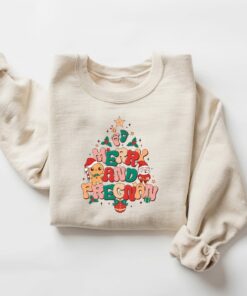 Merry And Pregnant Cute Gingerbread Cookies Christmas Sweatshirt