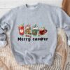 Merry Camper Christmas Glamping Santa Claus Sweatshirt