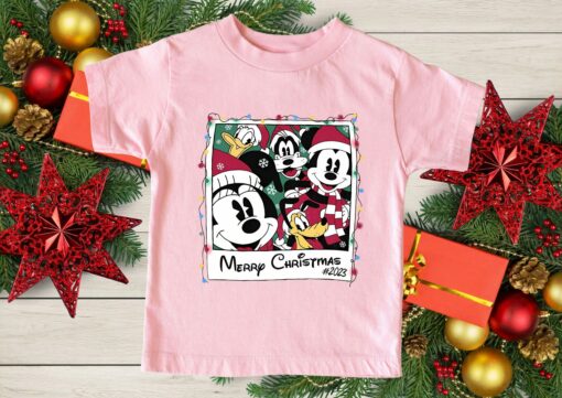 Merry Christmas 2023 Disneyland Mickey Minnie Ears Pluto Goofy Xmas Sweatshirt