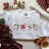 Merry Christmas Cute Cows Brigh Lights Sweatshirt Lovely Unique Xmas Gift