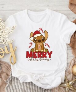 Merry Christmas Gingerbread Cookies Cute Stitch Xmas Sweatshirt