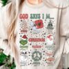 Merry Christmas God Says I’m Grichmas Snowman Lovely Unique Xmas Gift For Christian
