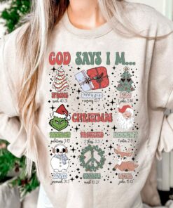 Merry Christmas God Says I’m Grichmas Snowman Lovely Unique Xmas Gift For Christian