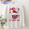 Merry Christmas Groovy Retro Smiley Face Christmas Sweatshirt