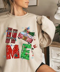 Merry Christmas Holiday Camping Truck Sweatshirt