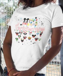 Merry Christmas Mickey Friends Ear T-shirt Disney