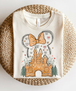 Merry Christmas Mickey Gingerbread House Magical Castle Sweatshirt Cute Unique Xmas Gift