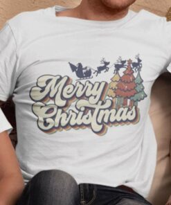 Merry Christmas Santa Claus Sleigh Ride Christmas T-shirt