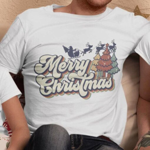 Merry Christmas Santa Claus Sleigh Ride Christmas T-shirt