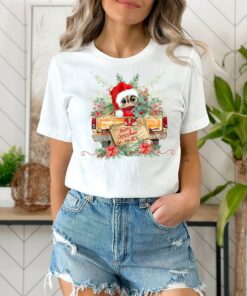 Merry Christmas To All BoHo Cute Owl In Santa Hat Red Boots Sweatshirt Lovely Unique Xmas Gift