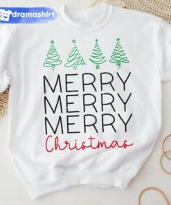 Merry Christmas Tree Sweatshirt