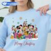 Merry Christmas Waltdisney World Magic Kingdom Sweatshirt