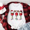 Merry Christmas Winemas Holiday Cocktails Sweatshirt Trendy Unique Xmas Gift