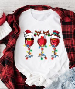 Merry Christmas Winemas Holiday Cocktails Sweatshirt Trendy Unique Xmas Gift