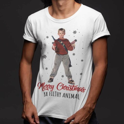 Merry Christmas Ya Filthy Animal T-shirt Home Alone