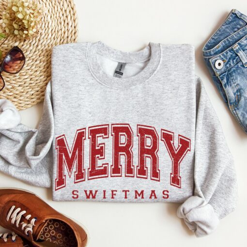 Merry Swiftmas Christmas Eras Sweatshirt Lovely Unique Xmas Gift