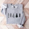 Merry Xmas Cute Christmas Trees Sweatshirt Trendy Unique Holiday Gift