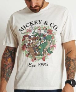 Mickey And Co Est 1995 Christmas T-shirt Toy Story