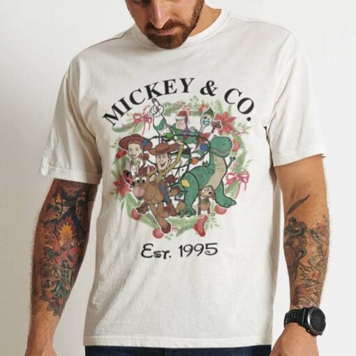 Mickey And Co Est 1995 Christmas T-shirt Toy Story