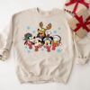 Mickey And Friends Bling Snowflake DisneyWorld Magic Kingdom Christmas Sweatshirt