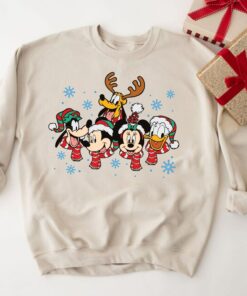 Mickey And Friends Bling Snowflake DisneyWorld Magic Kingdom Christmas Sweatshirt