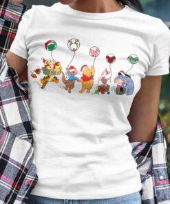 Mickey Balloon Christmas T-shirt Winnie The Pooh
