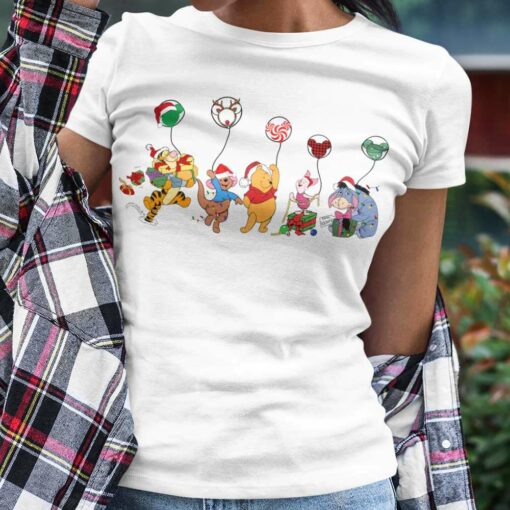 Mickey Balloon Christmas T-shirt Winnie The Pooh