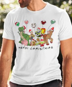 Mickey Balloon Merry Xmas T-shirt Toy Story