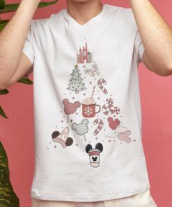 Mickey Candy Christmas Tree T-Shirt Disney